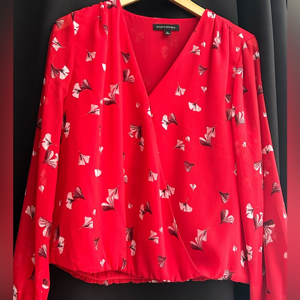 Adorable banana republic shirt, can dress up or a night out.